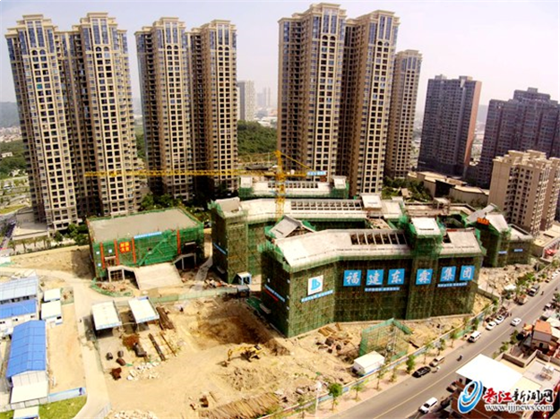 晋江三小金针校区主体建筑全部封顶 预计明年3月竣工验收——九房网 晋江三小金针校区主体建筑全部封顶 预计明年3月竣工验收——九房网