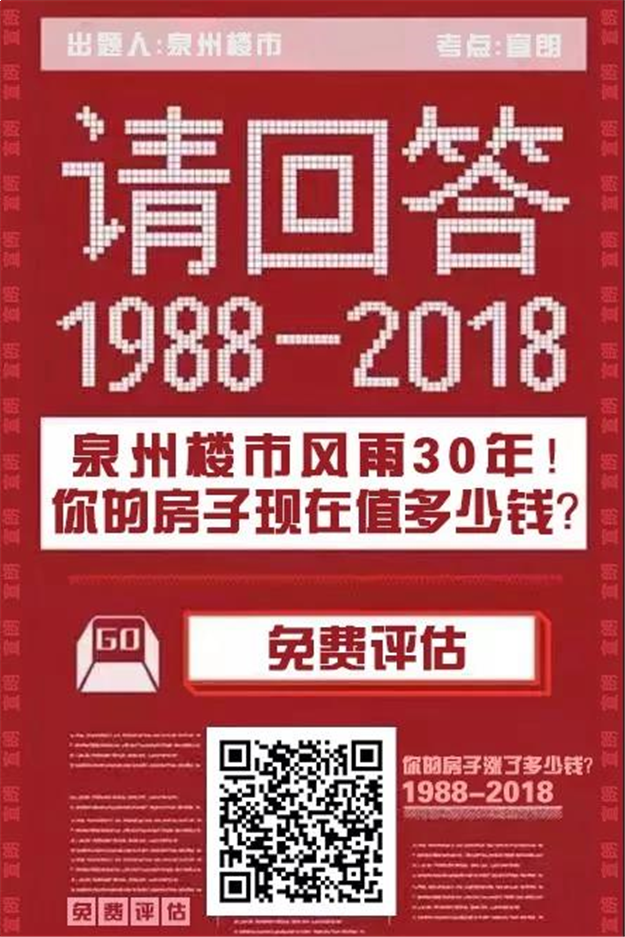 请回答，泉州地产1988—2018。——九房网