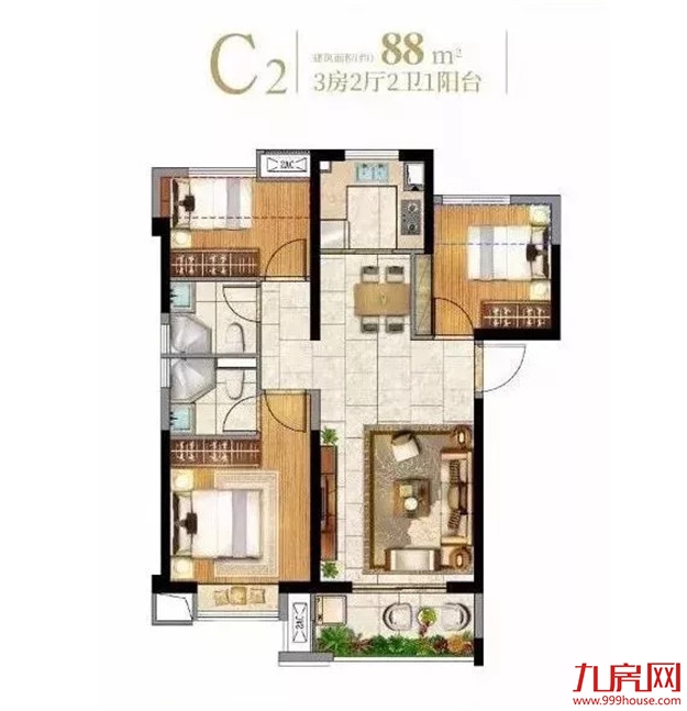 8530-10300元/㎡！中南漫悦湾306套住宅获批预售！——九房网