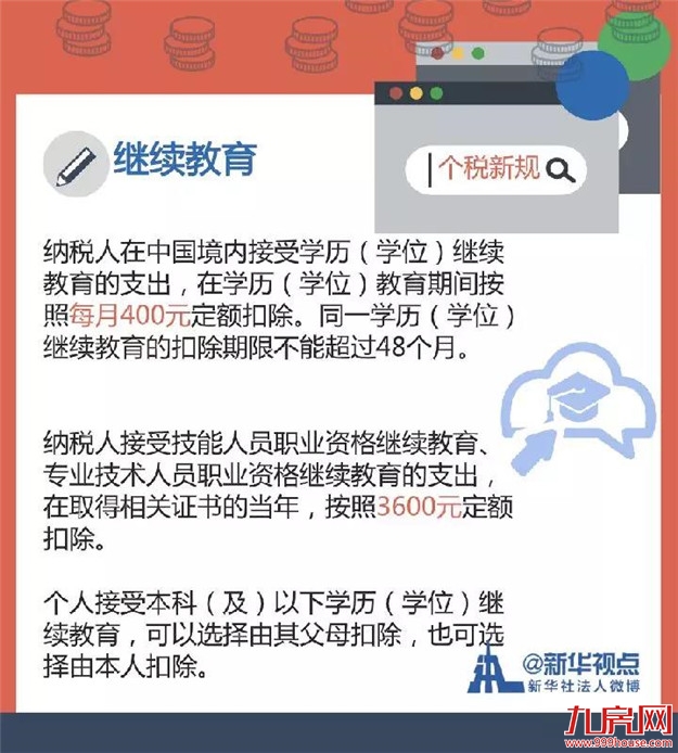 重磅!养孩子、租房买房、赡养老人……个税都可以少交!下月起施行——九房网 重磅!养孩子、租房买房、赡养老人……个税都可以少交!下月起施行——九房网