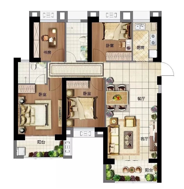 首付13万起！城东洛江板块纯新盘户型曝光！最小67㎡，最大152㎡——九房网