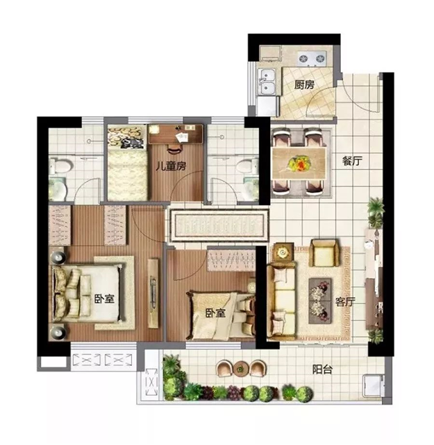 首付13万起！城东洛江板块纯新盘户型曝光！最小67㎡，最大152㎡——九房网