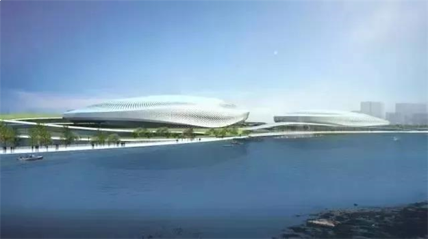 新地标!晋江第二体育中心主体育馆封顶!预计2020年3月三馆全面竣工!移交试运营!——九房网 新地标!晋江第二体育中心主体育馆封顶!预计2020年3月三馆全面竣工!移交试运营!——九房网