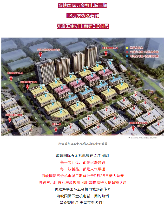 捷报！海峡国际五金机电城三期首开盘大幅超额认购，再续传奇！——九房网