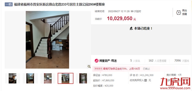 好猛！加价1260万！鏖战302轮！福州有房溢价197%成交！——九房网